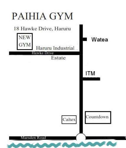 Paihia gym map
